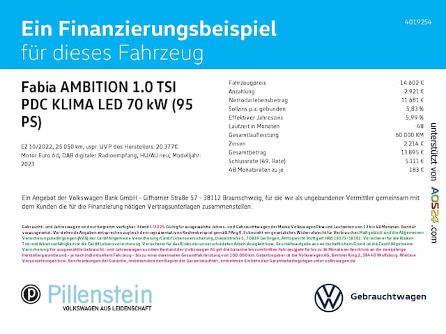 Skoda Fabia 1.0 TSI Ambition
