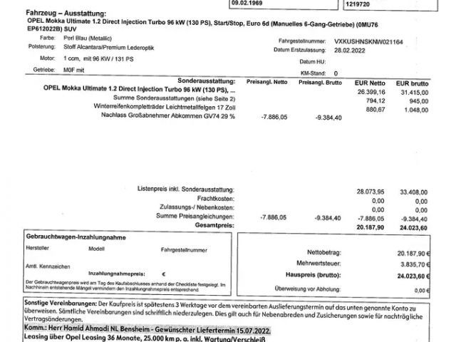 Opel Mokka 1.2 Turbo Turbo Ultimate