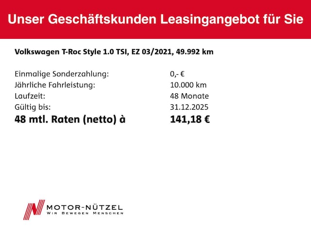 Volkswagen T-Roc 1.0 TSI