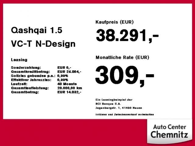 Nissan Qashqai 1.5 VC-T N-Design e-Power ACC+Alcantara