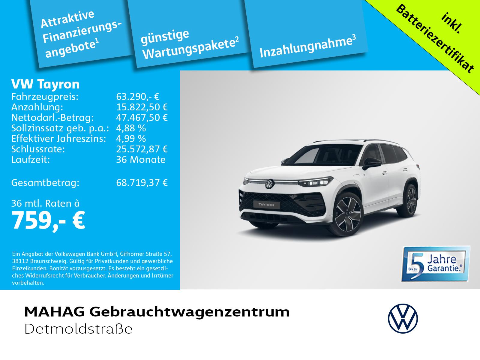 Volkswagen Tayron IQ.Drive R-Line eHybrid