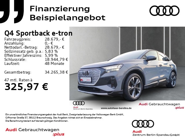 Audi Q4 e-tron 40 Sportback