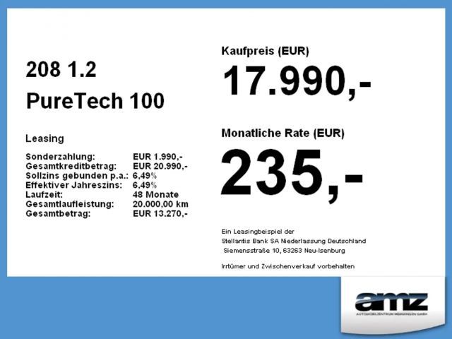 Peugeot 208 Allure Pack PureTech