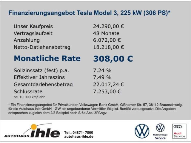 Tesla Model 3 Standard Range