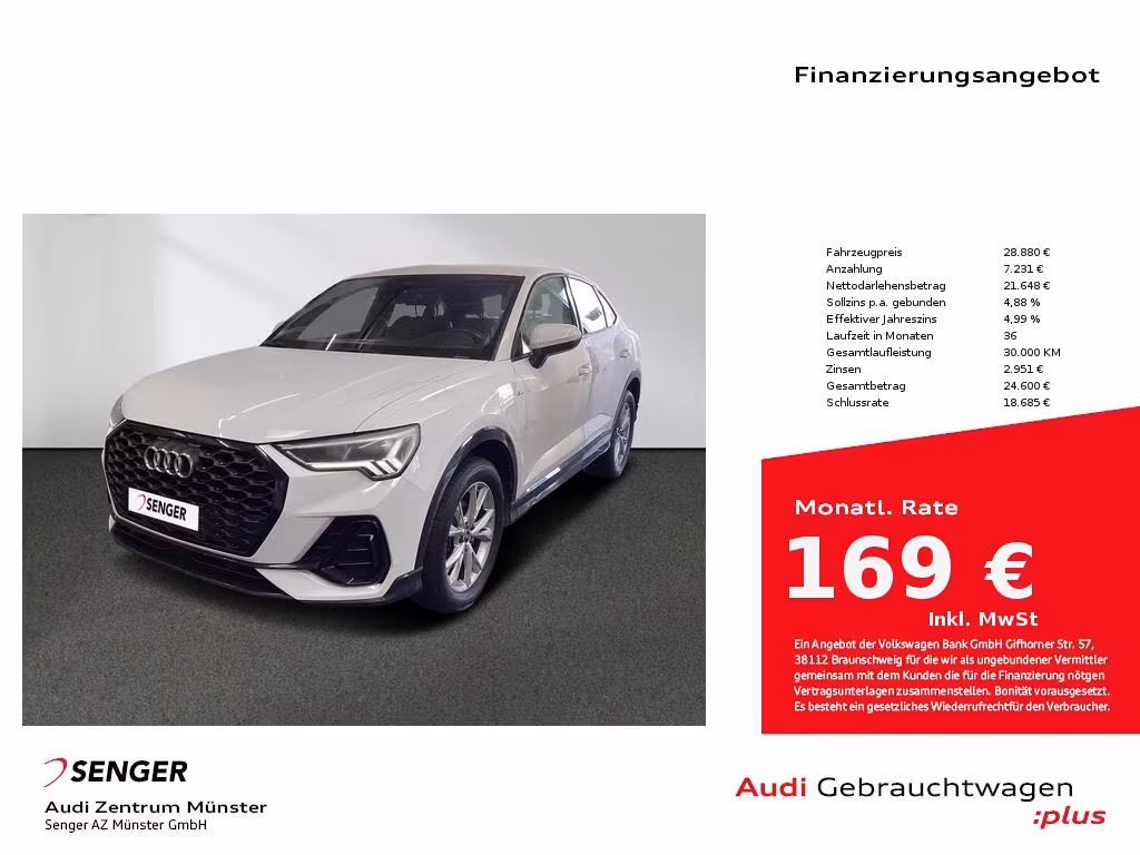 Audi Q3 35 TDI S-Line Sportback