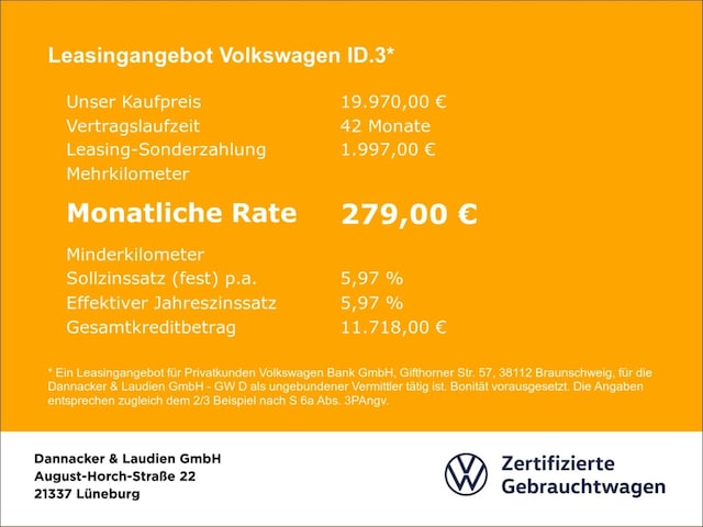 Volkswagen ID.3 Performance Pro