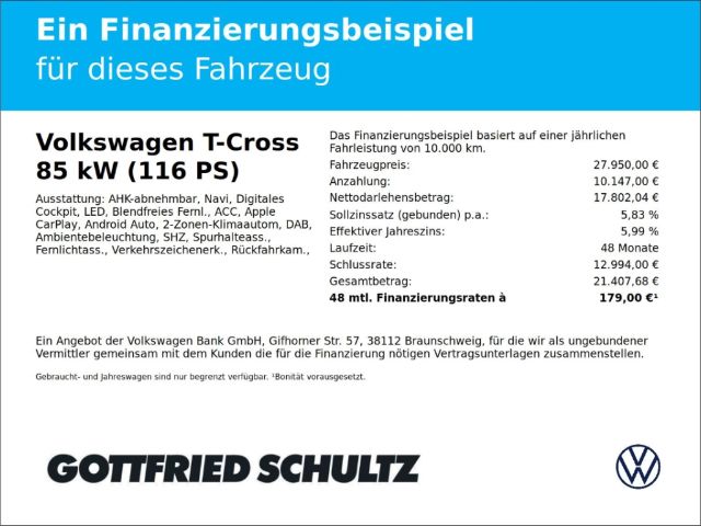 Volkswagen T-Cross 1.0 TSI DSG
