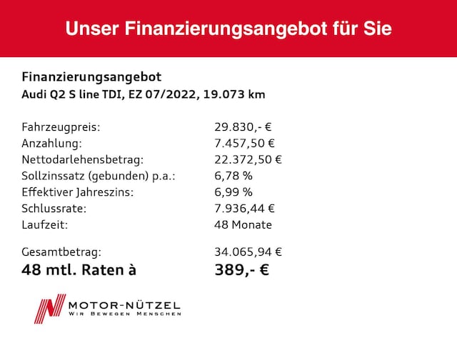 Audi Q2 30 TDI S-Tronic