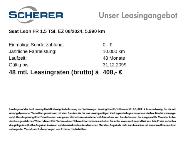 Seat Leon 1.5 TSI DSG FR-lijn Plus Sportstourer