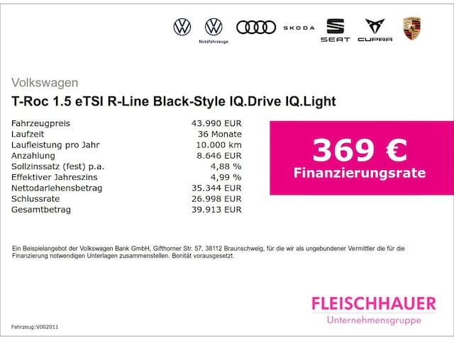 Volkswagen T-Roc 1.5 eTSI IQ.Drive R-Line Style