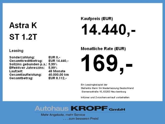 Opel Astra 1.2 Turbo Sports Tourer