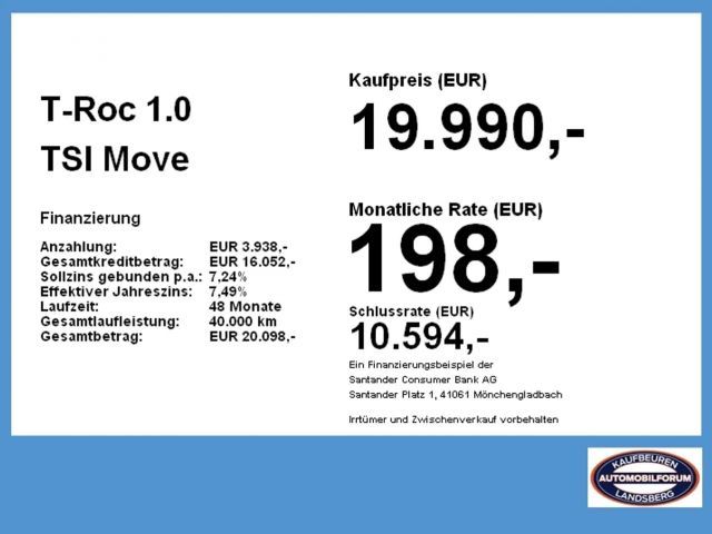 Volkswagen T-Roc 1.0 TSI Move