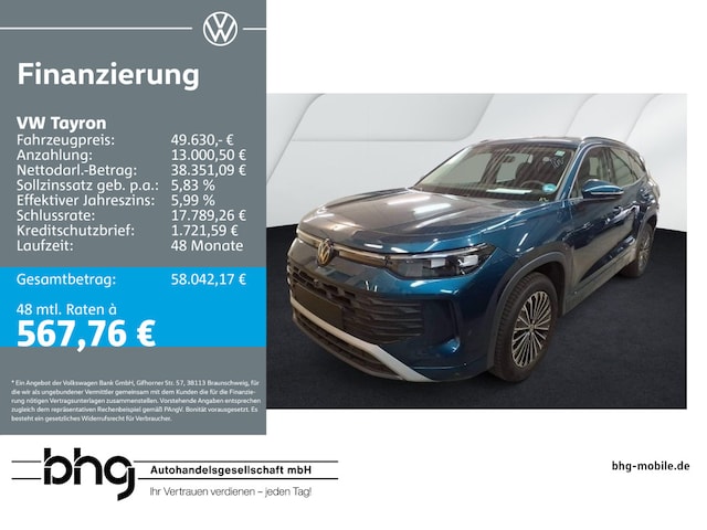 Volkswagen Tayron 2.0 TDI 4Motion DSG Life