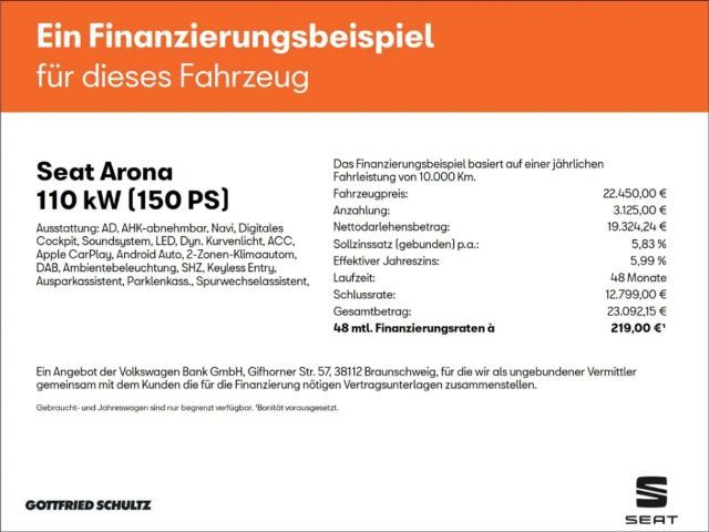 Seat Arona DSG FR-lijn