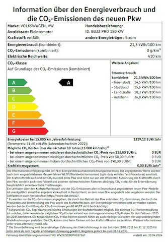 Volkswagen ID.Buzz ID.Buzz PRO 204 PS