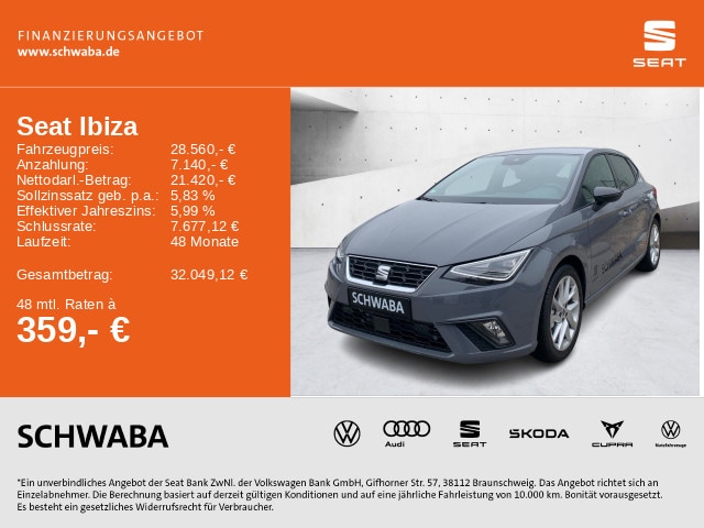 Seat Ibiza 1.5 TSI DSG FR-lijn