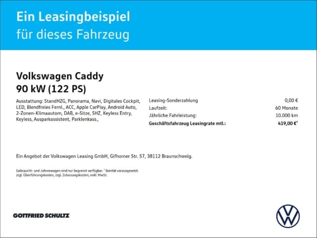 Volkswagen Caddy 2.0 TDI DSG Style