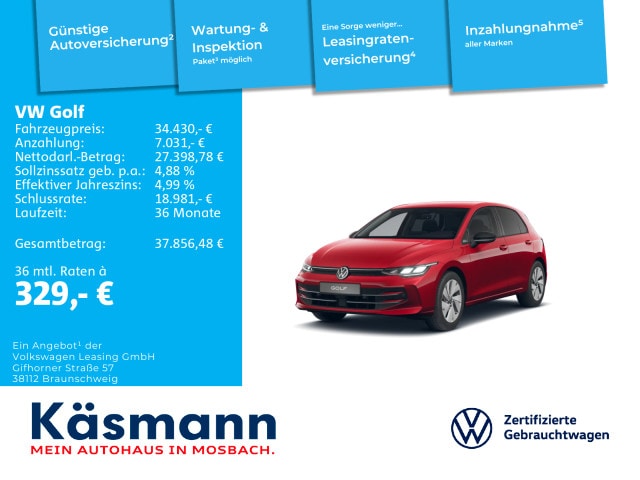 Volkswagen Golf 1.5 eTSI Golf VIII