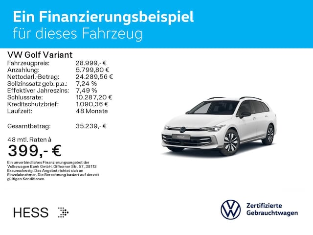Volkswagen Golf 1.5 eTSI DSG Golf VIII Variant