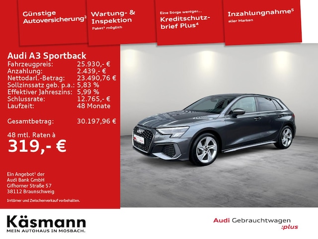 Audi A3 30 TFSI S-Line S-Tronic Sportback