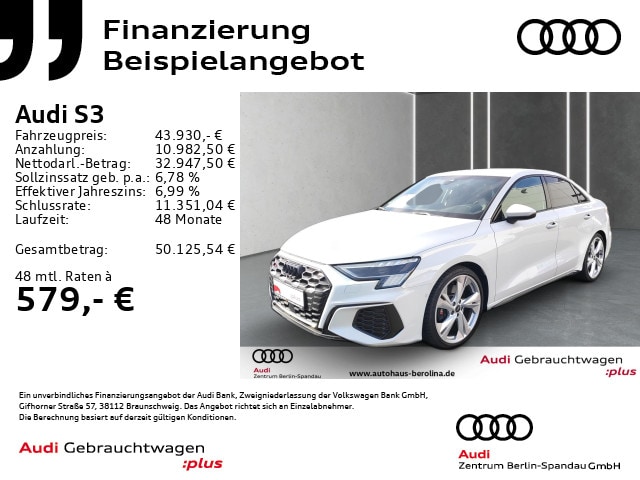 Audi S3 Quattro S-Tronic Sedan