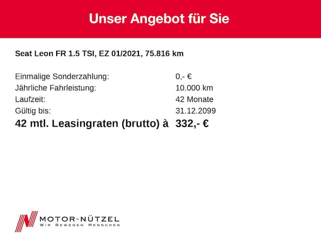 Seat Leon 1.5 TSI FR-lijn