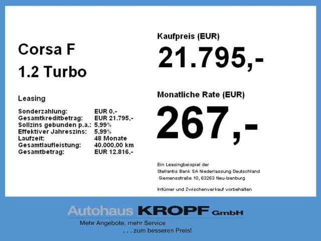 Opel Corsa 1.2 Turbo Turbo
