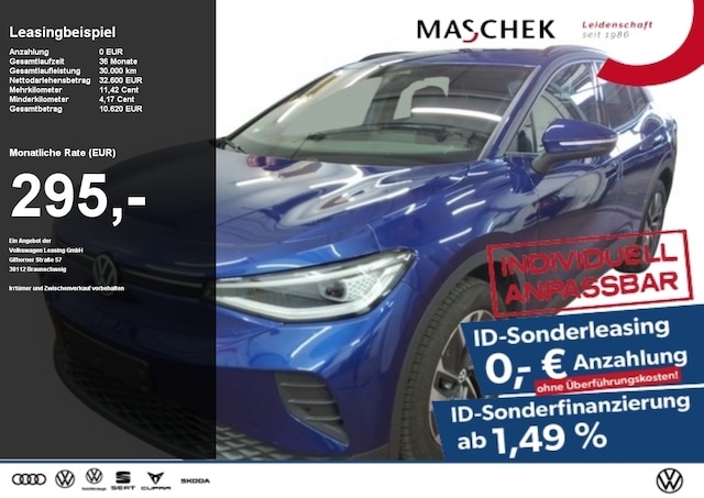Volkswagen ID.4 Sonderleasing! AHK ACC Wärmep Sitzh. IQlight PDC
