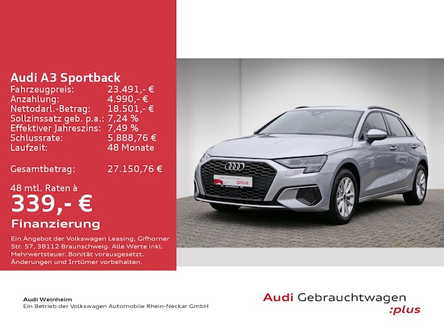 Audi A3 30 TDI Sportback