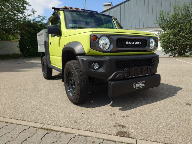 Suzuki Jimny PickUp Winterdienst-Umbau HILLTIP Schild & Streuer