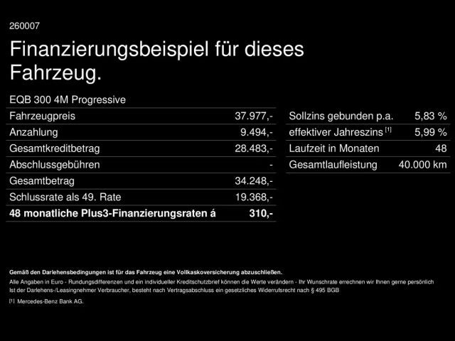Mercedes-Benz EQB 300 4MATIC Progressive