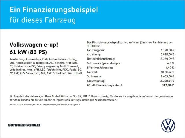 Volkswagen e-up! Plus Style