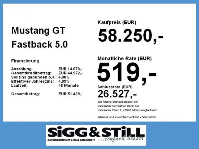 Ford Mustang Fastback GT 5.0 V8