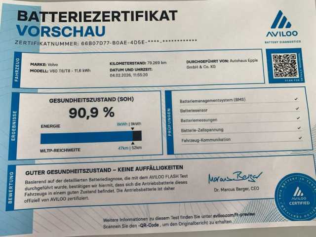 Volvo V60 AWD Recharge T6