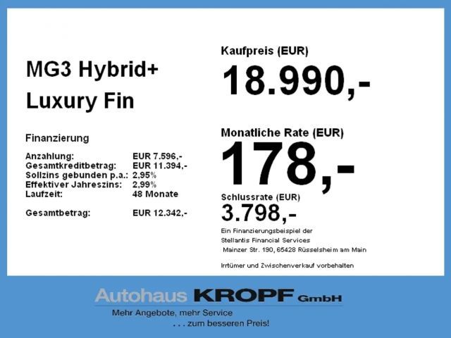 MG MG3 Hybrid+ Luxury