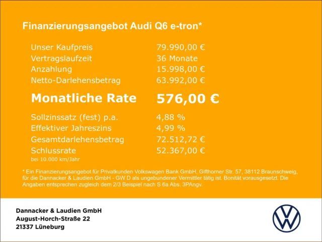 Audi Q6 e-tron Performance Sportback