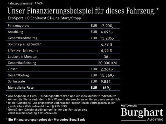 Ford EcoSport Ambiente EcoBoost ST Line