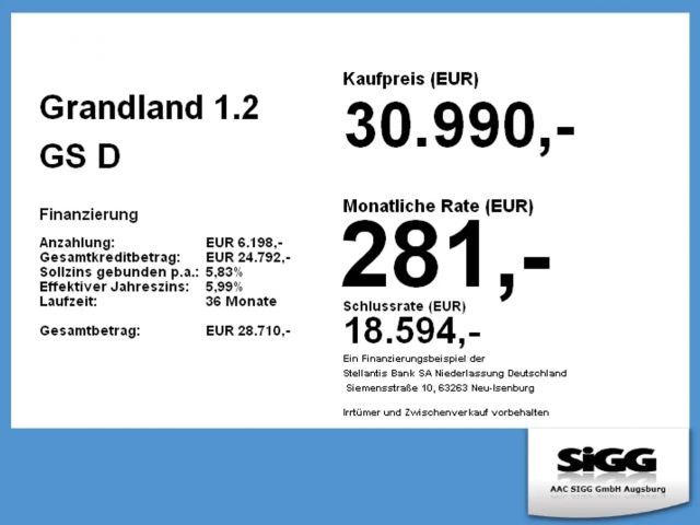 Opel Grandland X GS-Line Grand Sport