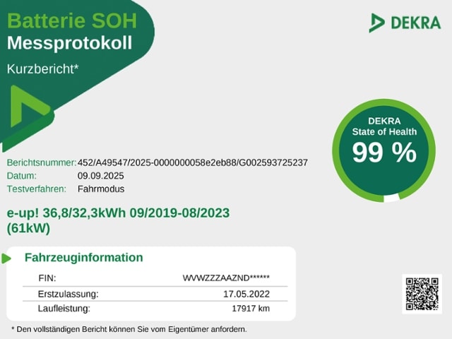 Volkswagen e-up! Plus Style