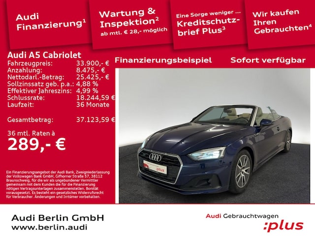 Audi A5 45 TFSI Cabriolet Quattro S-Tronic