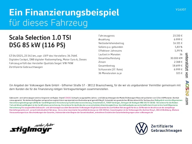 Skoda Scala 1.0 TSI Selection