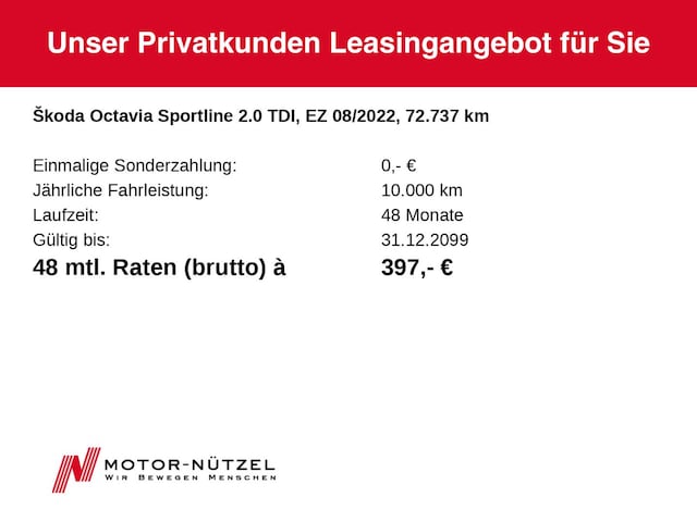 Skoda Octavia 2.0 TDI Combi Sportline