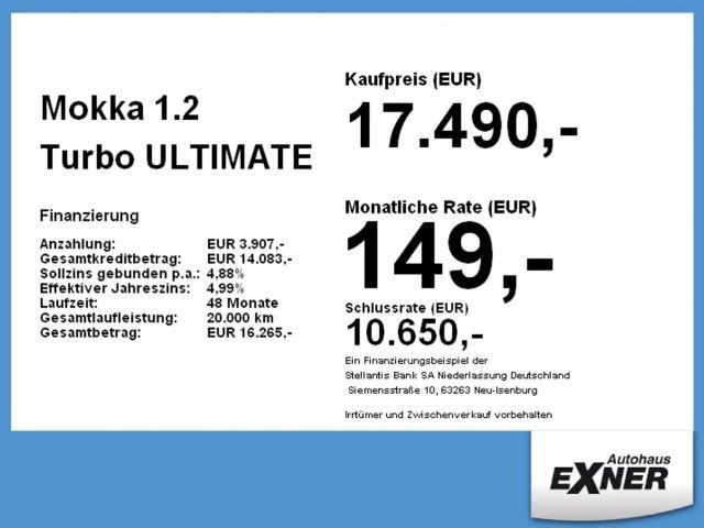 Opel Mokka 1.2 Turbo Turbo Ultimate