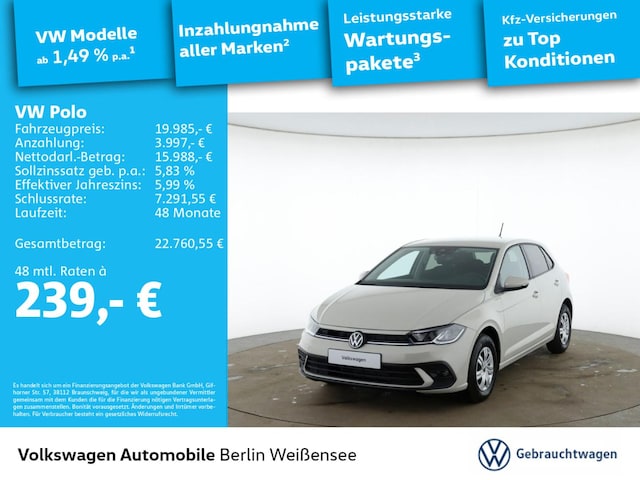 Volkswagen Polo Polo 1.0 *APP*LED*ACC*PDC*SHZ*KLIMA