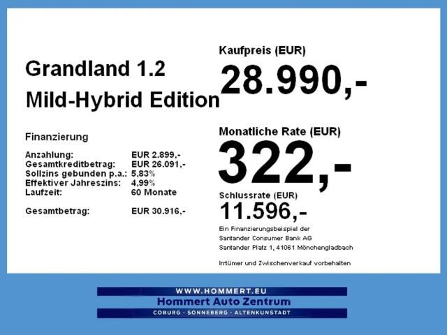 Opel Grandland X Edition Hybrid