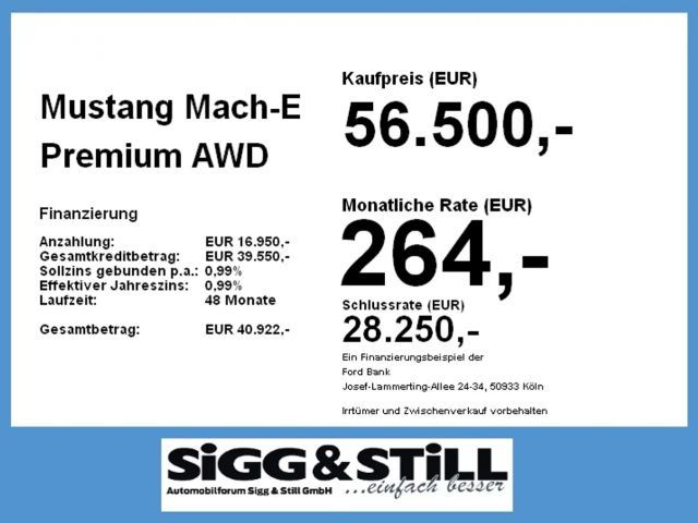 Ford Mustang Mach-E AWD Premium