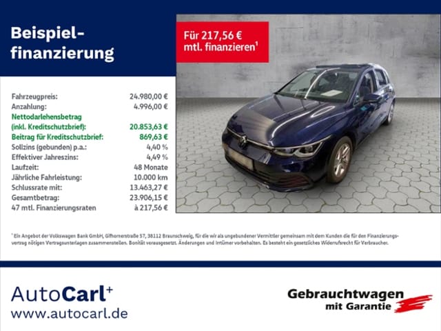 Volkswagen Golf 2.0 TDI DSG Golf VIII IQ.Drive