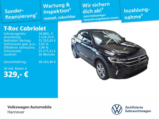 Volkswagen T-Roc 1.5 TSI Cabriolet DSG R-Line