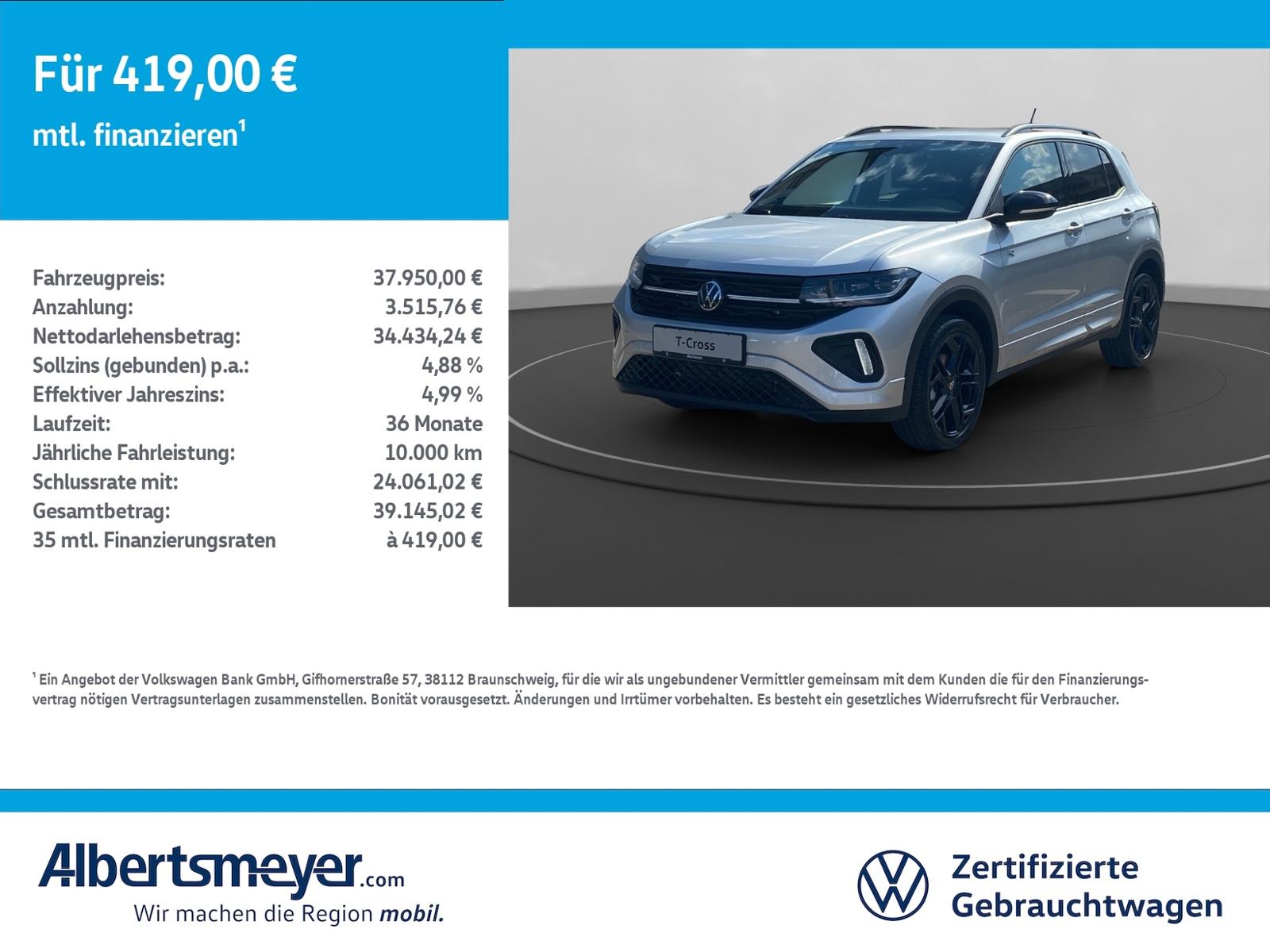 Volkswagen T-Cross 1.5 TSI DSG R-Line