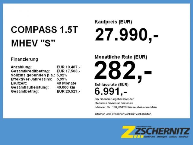 Jeep Compass 1.5T MHEV ''S'' *LED*NAVI*KAMERA*SHZ*PDC*